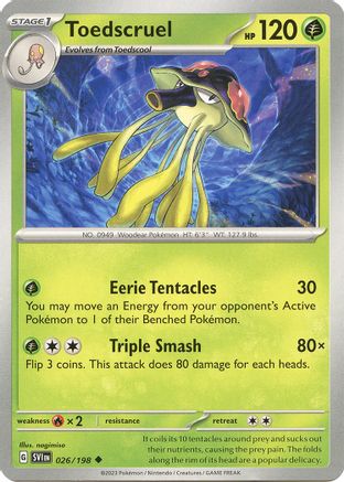 Toedscruel 026/198 - SV01 Scarlet & Violet Base Set